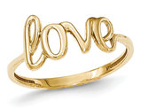 Ladies 14K Yellow Gold Polished Love Ring